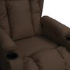 vidaXL Fauteuil de massage Marron Similicuir