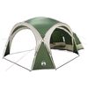 vidaXL Tente lat&eacute;rale Vert 410 x 410 x 250 cm Polyester et Acier