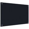 vidaXL Protection de cuisine 2 pcs Noir 90 x 50 cm verre tremp&eacute;