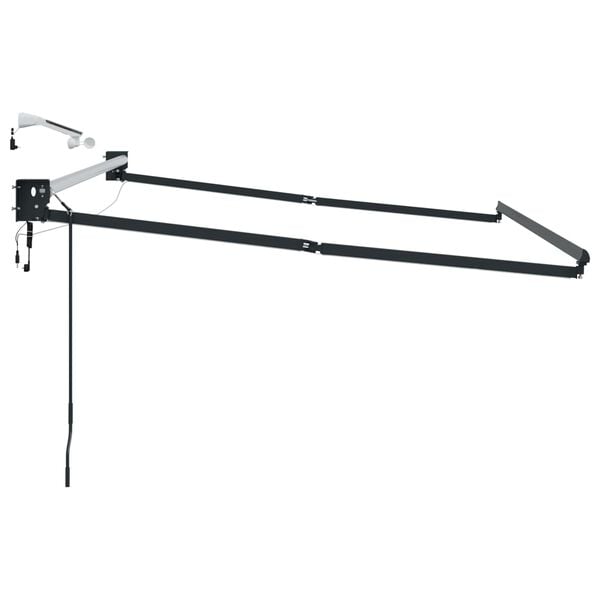 vidaXL Cadre de store r&eacute;tractable &eacute;lectrique Anthracite 3,5 x 2,5 m