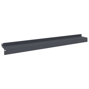 vidaXL Bordure de Pelouse 10 pc 100 x 10 x 8 cm Acier Anthracite