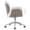 vidaXL Chaise pivotante de bureau Taupe Tissu