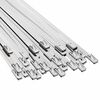vidaXL Attache de c&acirc;ble 50 pc 4,6 x 700 mm Argent&eacute;