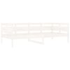 vidaXL Lit de jour sans matelas blanc bois de pin massif 90x200 cm