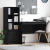 vidaXL Bureau avec tiroir 2 pcs Ch&ecirc;ne noir