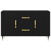 vidaXL Buffet Chêne noir 100 x 36 x 60 cm Bois d'ingénierie