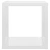 vidaXL &Eacute;tag&egrave;res cube murales 6 pcs Blanc brillant 22x15x22 cm