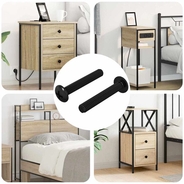 vidaXL Vis 2 pcs Argent&eacute; 5 x 30 mm Fer