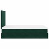 vidaXL Cadre de lit ottoman avec matelas vert fonc&eacute; 120x200 cm velours