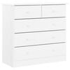 vidaXL Commode ALTA blanc 77x35x73 cm bois massif de pin