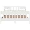 vidaXL Cadre de lit sans matelas blanc 180x200 cm bois massif de pin