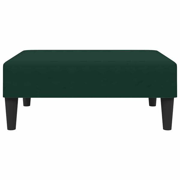 vidaXL Repose-pied vert fonc&eacute; 77x55x31 cm velours