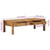 vidaXL Table basse Marron 110 x 54 x 35 cm Bois Recycl&eacute; Solide