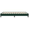 vidaXL Cadre de lit sans matelas vert fonc&eacute; 120x210 cm velours