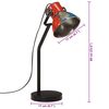 vidaXL Lampe de bureau 25 W multicolore 17x17x60 cm E27