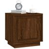 vidaXL Tables de chevet 2pcs chêne marron 44x35x45cm bois d'ingénierie
