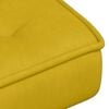 vidaXL Chaise de relaxation avec tabouret jaune velours