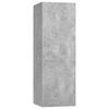vidaXL Meubles TV 2 pcs Gris b&eacute;ton 30,5x30x90 cm Bois d&rsquo;ing&eacute;nierie