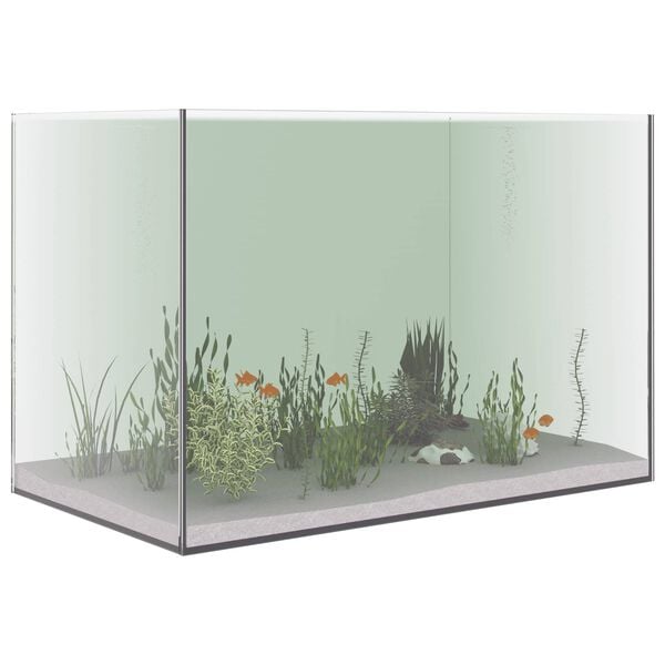 vidaXL Aquarium avec stockage Transparent 60 x 35 x 40 cm Verre
