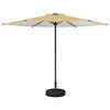 vidaXL Parasol de jardin avec base 300 x 300 cm Polyester