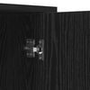 vidaXL Buffet Ch&ecirc;ne noir 70 x 30 x 80 cm Bois d'ing&eacute;nierie