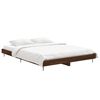 vidaXL Cadre de lit sans matelas chêne marron 135x190 cm