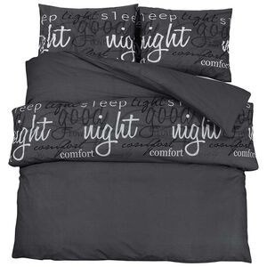vidaXL Ensemble de housse de couette noir et blanc 200x220 cm coton