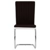 vidaXL Chaises &agrave; manger cantilever lot de 2 marron similicuir