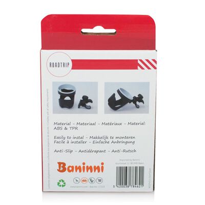 Baninni Porte-gobelet pour poussette Tito Noir BNSTA013-BK