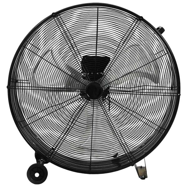 vidaXL Ventilateur &agrave; tambour industriel 77 cm 187,7 W Noir