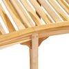 vidaXL Banc de jardin en forme de banane 200 cm bois de teck solide