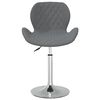 vidaXL Chaise pivotante de salle &agrave; manger Gris fonc&eacute; Velours