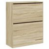 vidaXL Armoire &agrave; chaussures ch&ecirc;ne sonoma 80x34x96,5 cm bois ing&eacute;nierie