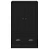 vidaXL Haut Armoire Ch&ecirc;ne noir 60 x 35,5 x 103,5 cm Bois d'ing&eacute;nierie