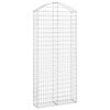 vidaXL Panier de gabions arqu&eacute; 100x30x220/240 cm Fer galvanis&eacute;