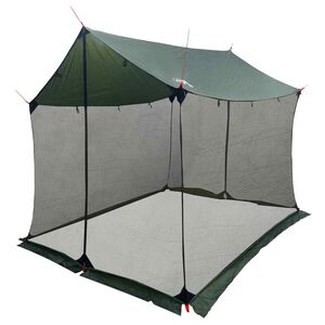 vidaXL Tarp de camping avec murs en maille Vert arm&eacute;e