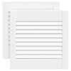 vidaXL Portes d'armoire &agrave; persiennes 2pcs blanc 39,5x39,4cm pin massif
