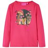 T-shirt enfants &agrave; manches longues rose vif 92