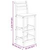 vidaXL Ensemble de bar de jardin 5 pcs bois d'acacia solide