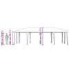 vidaXL Tente de fête Blanc 800 x 400 x 266 cm Polyester et Acier