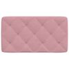 vidaXL Coussin de t&ecirc;te de lit rose 90 cm velours