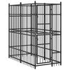 vidaXL Chenil d'ext&eacute;rieur pour chiens Acier 1,84 m&sup2;
