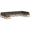 vidaXL Ensemble de canap&eacute;s d'ext&eacute;rieur 10 pcs Naturel et Anthracite