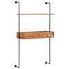 vidaXL Bureau mural 90x40x170 cm Bois d'acacia solide