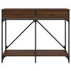 vidaXL Table console chêne marron 100x39x78,5 cm bois d'ingénierie