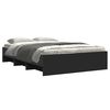 vidaXL Cadre de lit sans matelas noir 140x190 cm bois d'ing&eacute;nierie