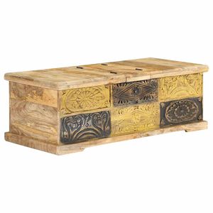 vidaXL Table basse 100x50x35 cm Bois de manguier massif