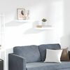 vidaXL &Eacute;tag&egrave;re murale flottante 2 pcs Blanc brillant 40x23x3,8 cm MDF
