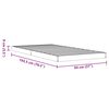 vidaXL Cadre de lit sans matelas cire marron 90x190 cm bois pin massif