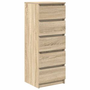 vidaXL Buffet avec tiroirs ch&ecirc;ne sonoma 37,5x35x99 cm bois ing&eacute;nierie
